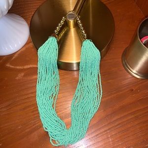 Aqua and Gold Necklace